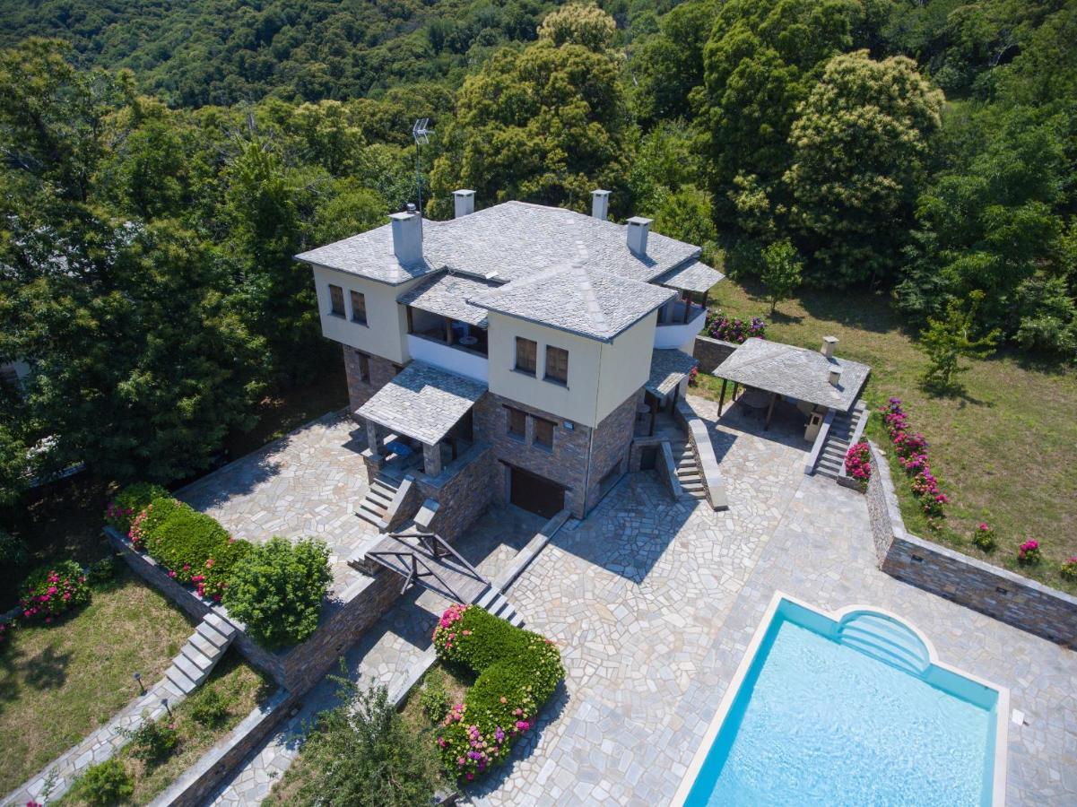 Luxury Villa With Pool In Tsagarada Luaran gambar