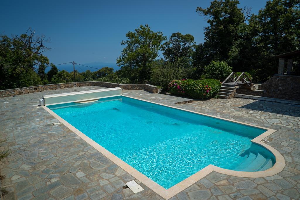 Luxury Villa With Pool In Tsagarada Luaran gambar